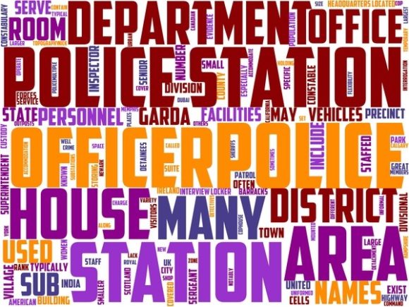 Police Officer Wordart Book Cover